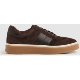 Reiss Reiss Lizzie Suede Low-Top Trainers Brun EU 38 (UK 5)