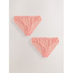 Next Lot de culottes en dentelle confort ultime 2 Rose FR 40 (EU 38)