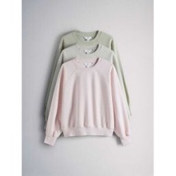 The Set The Set 3 Sweat-shirt à manches raglan et Col rond Rose XXL (FR 50-52)