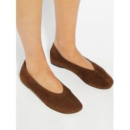 Dune London Dune London High Cut Round Toe Ballet Flats Brun EU 36 (UK 3)