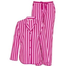 Cyberjammies Cyberjammies Printed Stripe Pyjamas Set Rose FR 46 (EU 44)