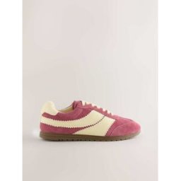 Next Baskets à lacets en daim Forever Comfort Slimline à empiècements Rose EU 37 (UK 4)