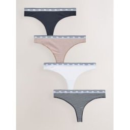 Next Lot de 4 culottes à logo en coton bleu FR 40 (EU 38)