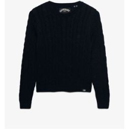 Superdry Essentials Cable Jumper bleu FR 38 (EU 36)