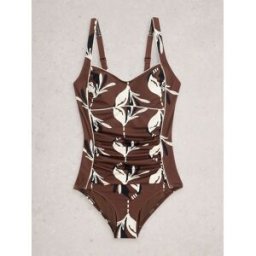 White Stuff White Stuff Splash Tummy Control Swimsuit Brun FR 40 (EU 38)
