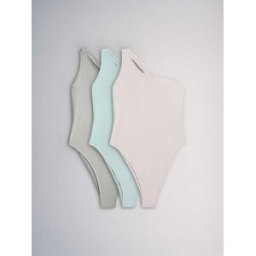 The Set Lot de 3 maillots de bain The Set asymétrique Rose L (FR 46-48)