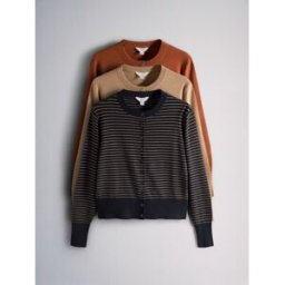 The Set Cardigans The Set en maille fine Col rond bleu M (FR 42-44)