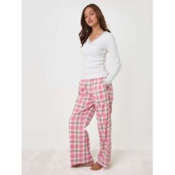 Threadbare Threadbare Cotton Long Sleeve Pyjamas Set Rose FR 44 (EU 42)