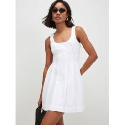 River Island River Island Tolami Sleeveless Seamed Mini Dress pâle FR 40 (EU 38)
