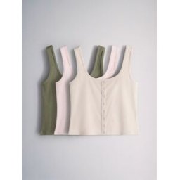 The Set The Set 3 Gilets boutonnés Brun M (FR 42-44)