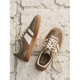 Friends Like These Mes amis aiment ces baskets de sport rétro à lacets et semelle en caoutchouc Brun EU 40 (UK 7)