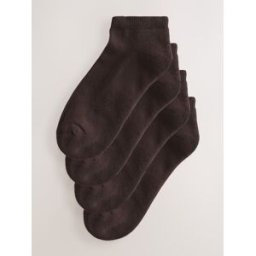 Next Lot de 4 paires de chaussettes de sport à semelles rembourrées Brun Un an