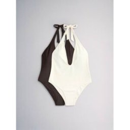 The Set The Set 2 Maillot de bain plongeant crème XL (FR 50-52)