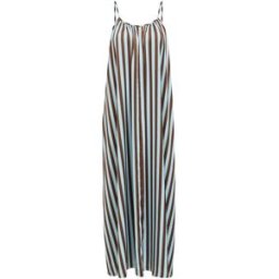 OBJECT OBJECT Stripe Midi Dress Brun FR 40 (EU 38)