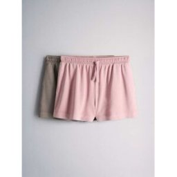 The Set Ensemble 2 Short de survêtement lavé Brun L (FR 46-48)