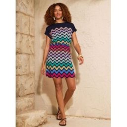 Love & Roses Love & Roses mini-robe t-shirt en jersey à col ras du cou bleu FR 52 (EU 50)