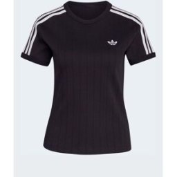 adidas originals adidas Originals Pinstripe Short Sleeve T-Shirt Noir FR 42 - 42 (EU 40-42)