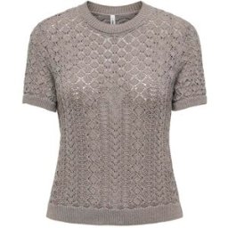 ONLY ONLY Short Sleeved Crochet T-Shirt naturel FR 46 (EU 44)