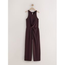 Next Combinaison en jersey à taille torsadée Brun FR 48 Tall (EU 46 T)