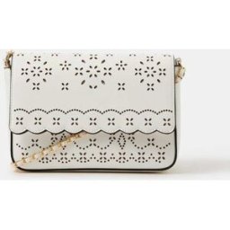 Accessorize Accessorize Laser Cut Crossbody Bag pâle Un an