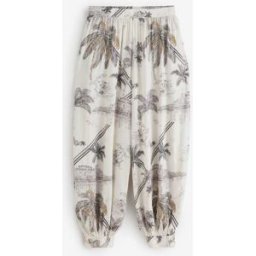 B by Ted Baker Pantalons de plage B by Ted Baker Mono Palm Viscose Ballon crème FR 44 (EU 42)