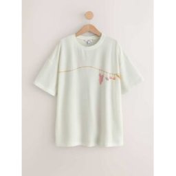 Next T-shirt de plage imprimé bikini pâle FR 42 (EU 40)