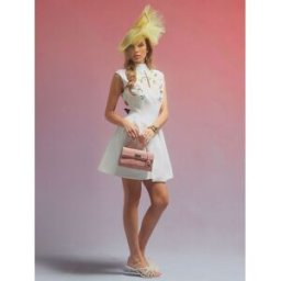 River Island River Island Edwina Premium Embroidered Floral Mini Dress pâle FR 38 (EU 36)