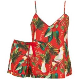Cyberjammies Cyberjammies Bird Print Cami Top and Shorts Set rouge FR 40 (EU 38)