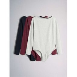 The Set The Set 3 Pack Long Sleeve Bodysuits Gris X-Small (FR 36)