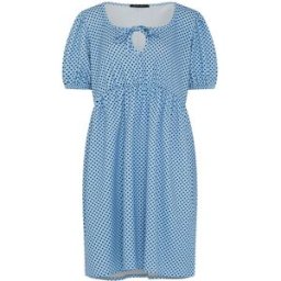 Yours Curve Yours Curve Limited Mini Pin Dot Bow Tie Dress bleu FR 52-54 (EU 50-52)