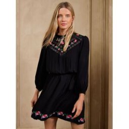 Love & Roses Love & Roses Long Sleeve Mini Dress Noir FR 46 (EU 44)
