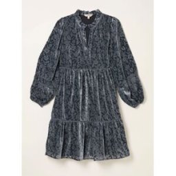 Fat Face FatFace Devore Mini Dress Gris FR 42 Regular (EU 40 R)