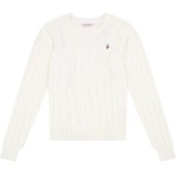 U.S. Polo Assn U. S. Polo Assn U. S. Polo Assn. V-Neck Cable Knit Jumper pâle S (FR 38-40)