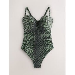 Next Maillot de bain bandeau à armatures F-K Ultimate Support et contrôle du ventre vert 44HH
