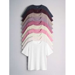 The Set The Set 10 Pack T-shirts essentiels à manches courtes Rose XL (FR 50-52)