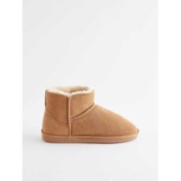 Next Chaussons chaussons en daim doublés de fausse fourrure Brun EU 43 (UK 9)
