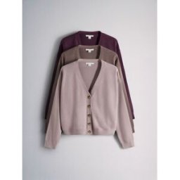 The Set The Set 3 Pack Knitted V-Neck Cardigans Rose M (FR 42-44)