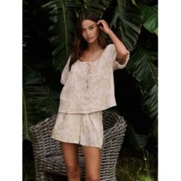 B by Ted Baker B by Ted Baker Cache-maillot de plage en coton crème brodé B by Ted Baker crème FR 50 (EU 48)