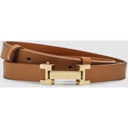 Reiss Reiss Hayley Leather Square Hinge Belt Brun XL (FR 50-52)