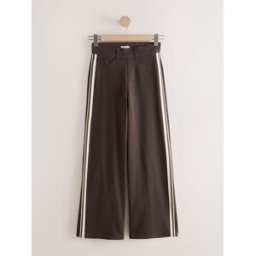 Next Pantalon large en denim de jersey Brun FR 38 Long (EU 36 L)