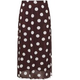 Yours Curve Yours Curve Mesh A-Line Skirt Brun FR 44 (EU 42)