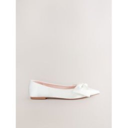 Next Ballerines de mariage Forever Comfort à bout pointu et naud pâle EU 42 (UK 8)