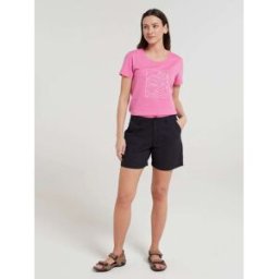 Mountain Warehouse Short Mountain Warehouse Bayside 100% coton pour femme Noir FR 48 (EU 46)