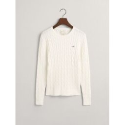 Gant GANT Stretch Cotton Cable Knit Jumper crème M (FR 42-44)