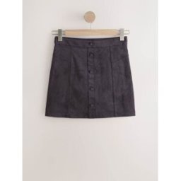 Next Suedette Button Mini Skirt Brun FR 44 Regular (EU 42 R)