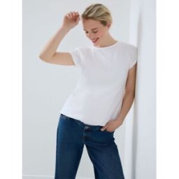 Jojo Maman Bébé T-shirt de maternité JoJo Maman bébé Boyfriend coton pâle M (FR 42-44)