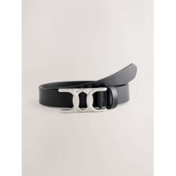 Next Ceinture en cuir à boucle standard Noir XL (FR 50-52)