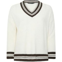 Yours Curve Yours Curve Knitted Tennis Jumper crème FR 52-54 (EU 50-52)