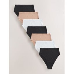 Next Culotte invisible confort sans VPL 7 Pack Noir FR 40 (EU 38)