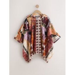Next Chemise de plage imprimée crème L (FR 46-48)